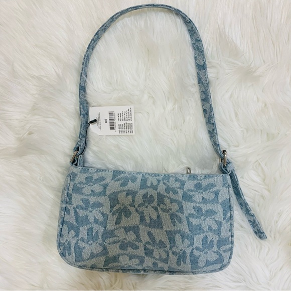 NWT Cotton On Denim Canvas Daisy shoulder bag - Picture 6 of 12